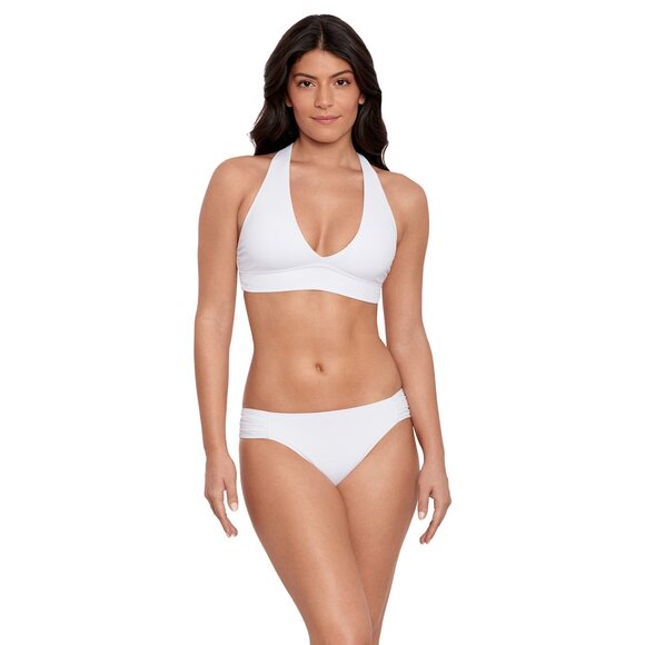 Lauren Ralph Lauren Beach Club Solid Solid Hipster Bikini Bottoms White 12